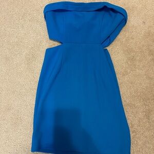 Princess Polly Strapless Dress in Bold Blue